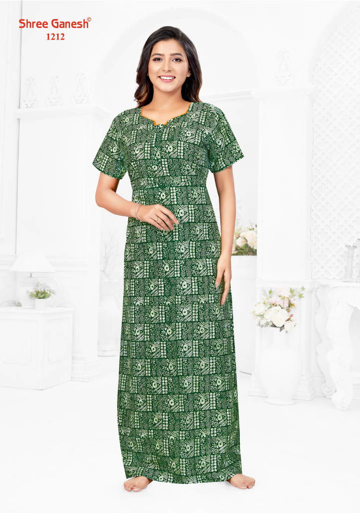 Kavya Vol 2 By Shree Ganesh Printed Cotton Nighty Wholesale Shop In Surat
